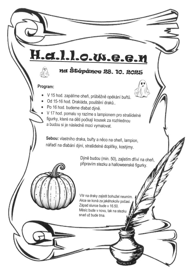 H.a.l.l.o.w.e.e.n  na Štépánce 28. 10. 2025